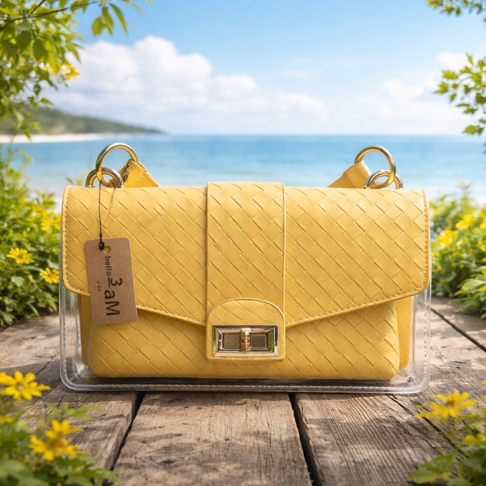 Mini clutch top handle purse